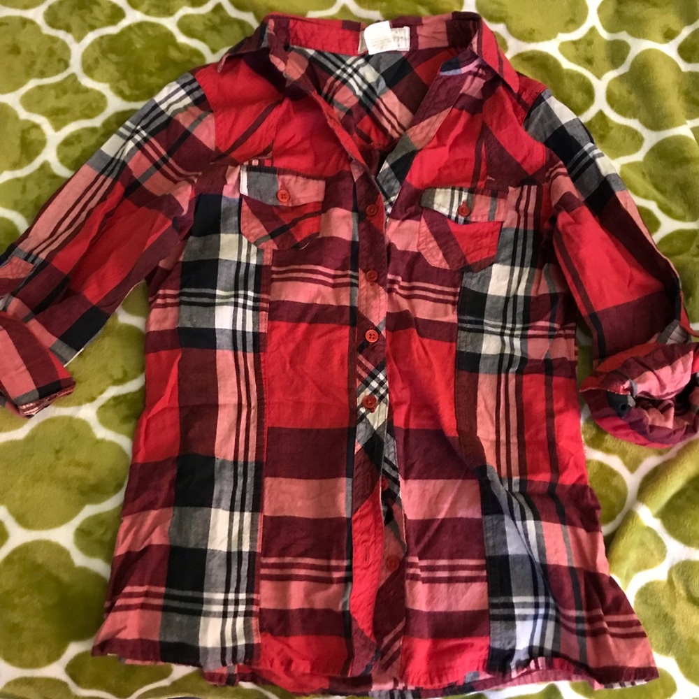 Plaid long sleeve
